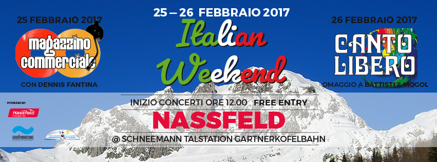 “Italian weekend” a Passo Pramollo/Nassfeld: 25/26 febbraio 2017