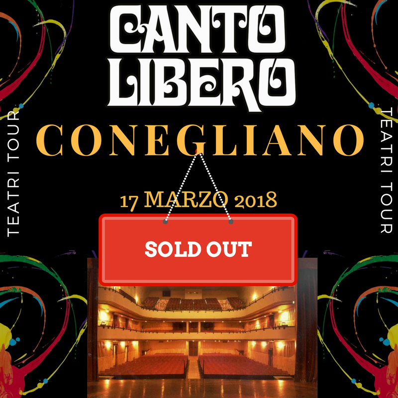 Canto Libero: date di Parma e Conegliano sold out in prevendita!
