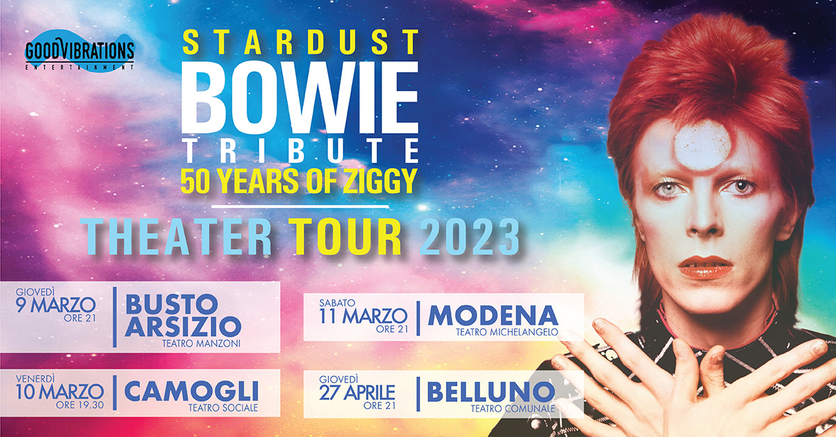 Stardust Bowie Tribute – “50 years of Ziggy” Teatri Tour 2023