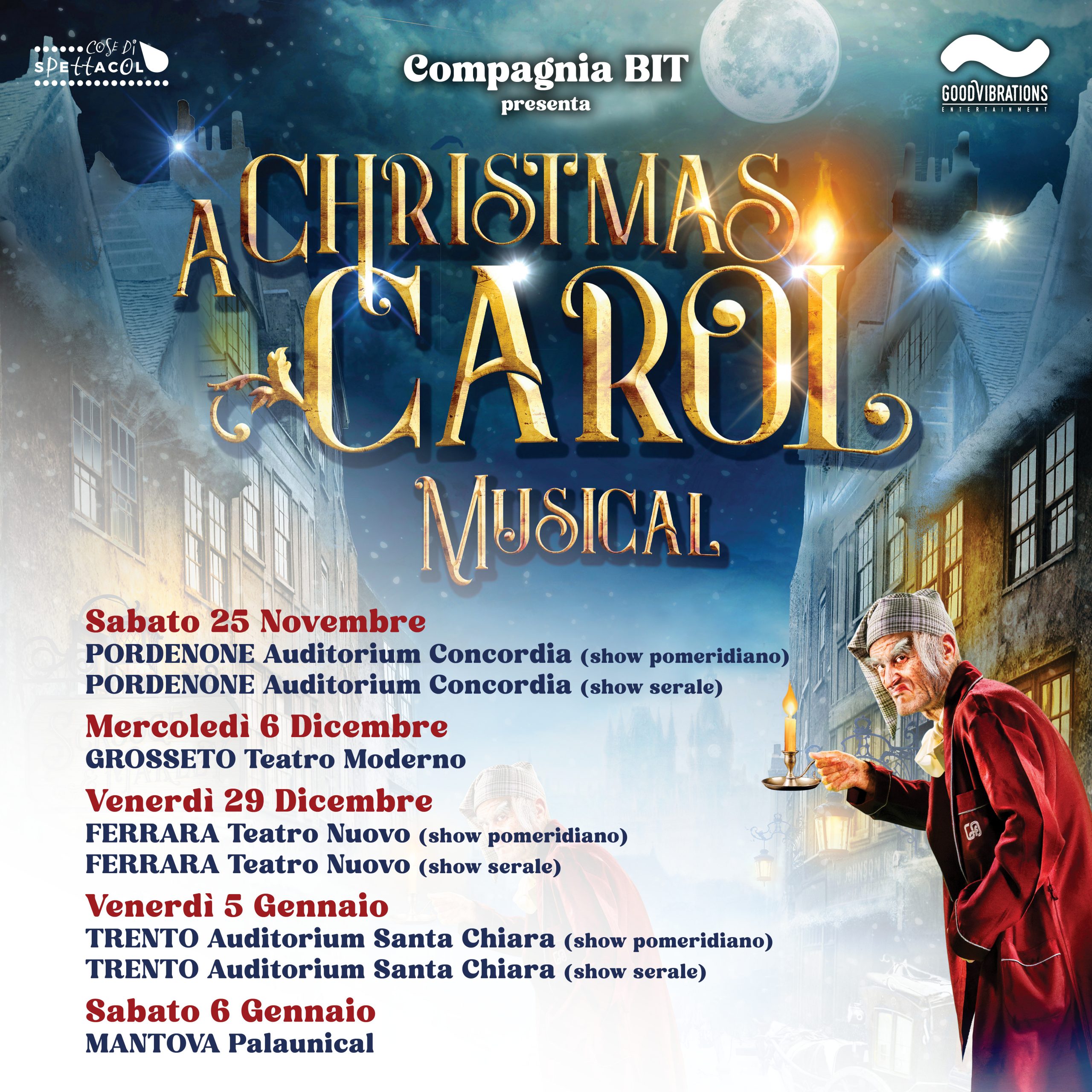A Christmas Carol Musical – Tour Inverno 2023/2024