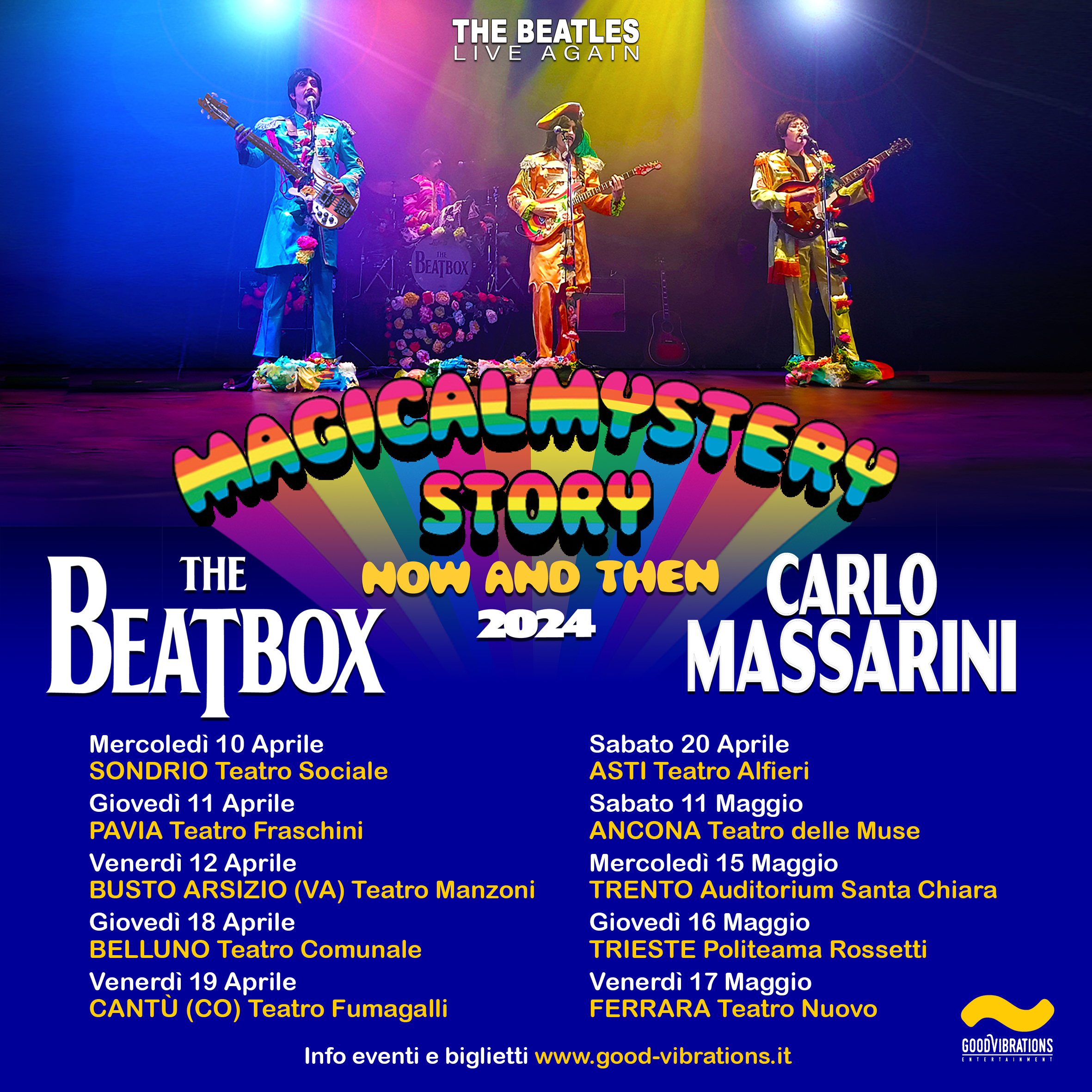 “Magical Mystery Story… now and then” – The Beatbox & Carlo Massarini – TOUR 2024