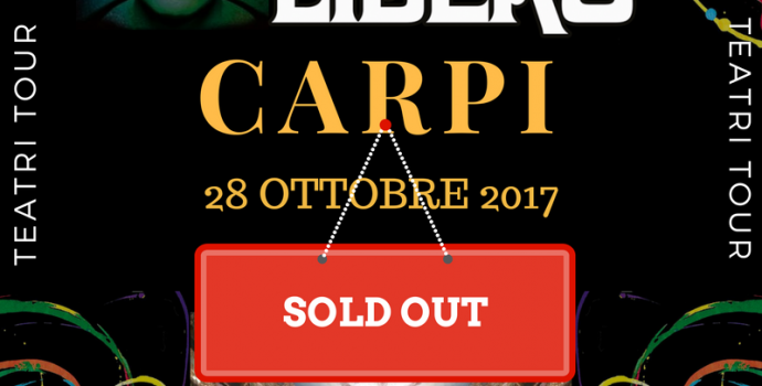 Canto Libero: sold out anche a Carpi!
