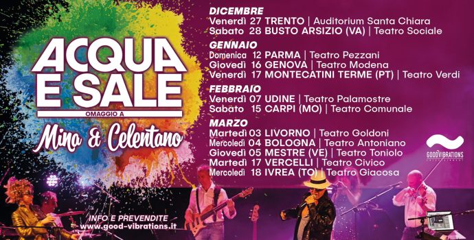 Annuncio date Acqua e Sale “Teatri Tour 2019/2020”