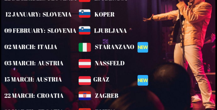 Annuncio “No Borders – Winter Tour 2018/2019” di 6 Pence – Queen Tribute
