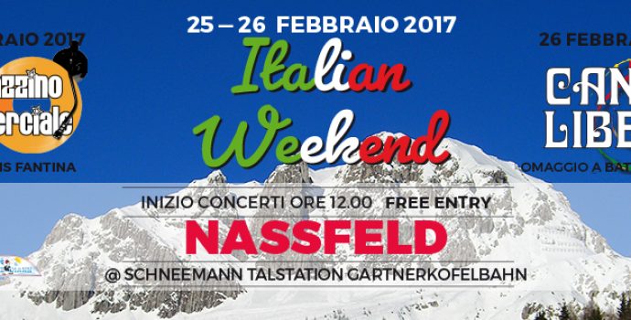 “Italian weekend” a Passo Pramollo/Nassfeld: 25/26 febbraio 2017