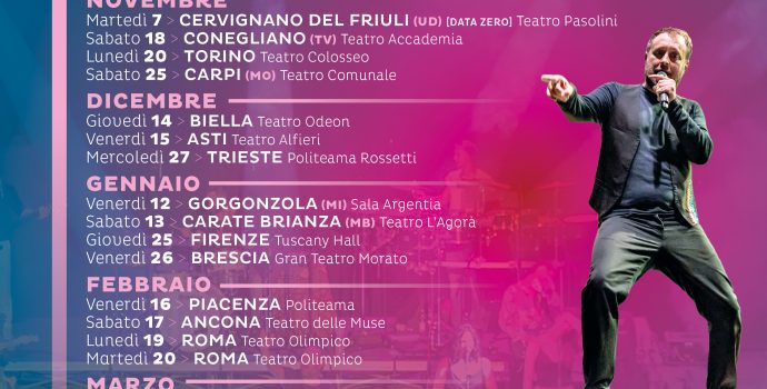 Canto Libero – omaggio a Battisti e Mogol – Annuncio Tour Teatri 2023/2024