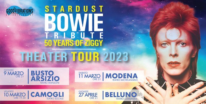 Stardust Bowie Tribute – “50 years of Ziggy” Teatri Tour 2023